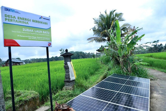 Keliki, Bali, Desa Energi Berdikari Pertamina Berbasis Energi Terbarukan. Foto: Dok. Pertamina