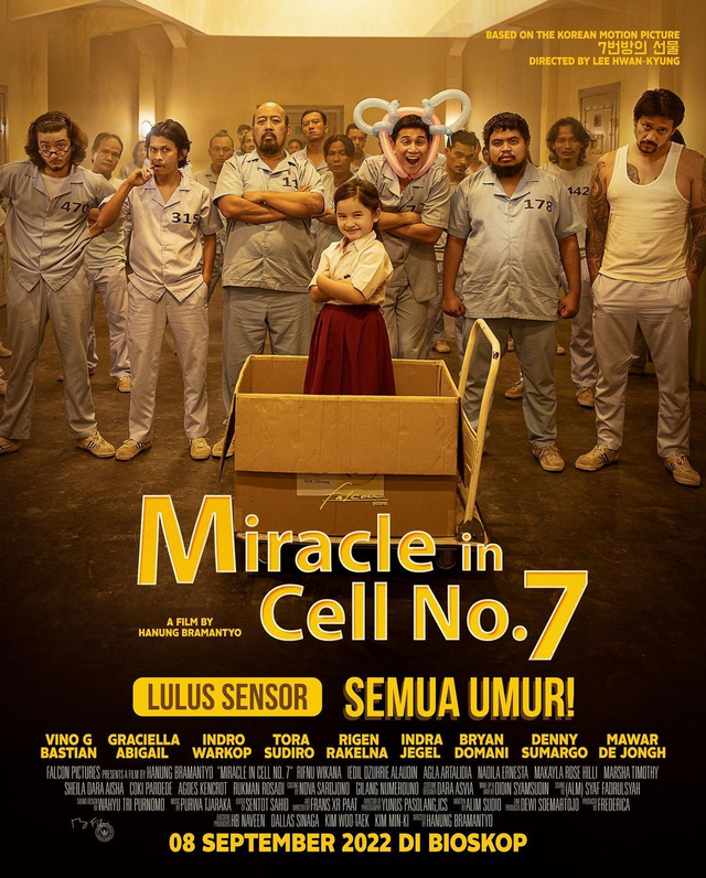 Poster Film Miracle In Cell No. 7. Foto: Instagram/@falconpictures_