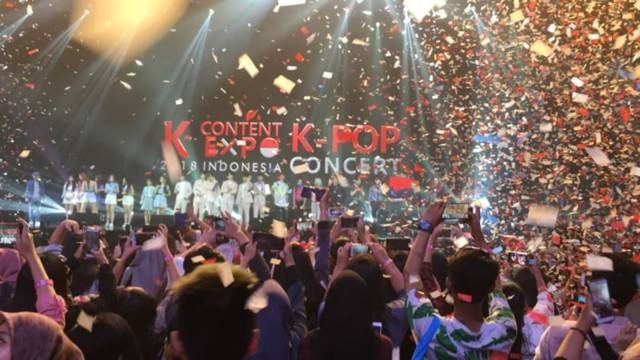 K-Content Expo 2018 K-Pop Concert di The Kasablanka Hall, Jakarta. (Foto: Masajeng Rahmiasri/kumparan)