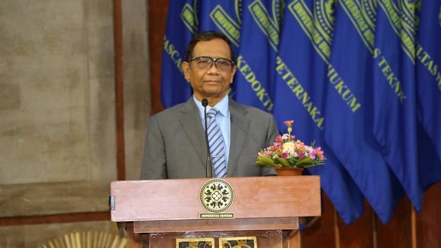 Menkopolhukam Mahfud MD di Universitas Udayana, Kabupaten Badung, Bali, Jumat (30/9/2022). Foto: Dok. Universitas Udayana