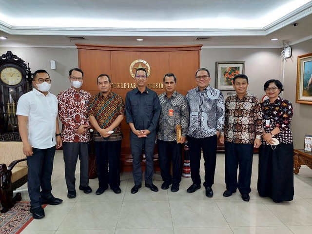 Kunjungan rombongan DPRD DIY ke Sektretariat Presiden di Jakarta. Foto: Agung Radardja