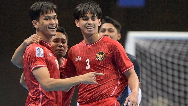 Indonesia vs Lebanon di Piala Asia Futsal 2022, Jumat (30/9/2022). Foto: Twitter/@afcasiancup