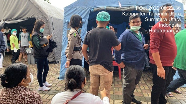 Situasi korban gempa di Tapanuli Utara, Sabtu (1/10/2022).  Foto: Dok. Istimewa