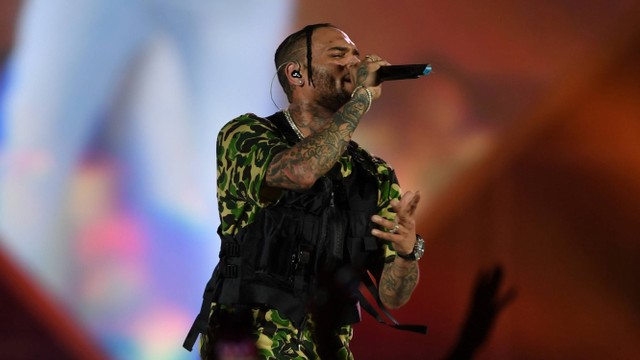 Chris Brown. Foto: AFP/AMER HILABI.