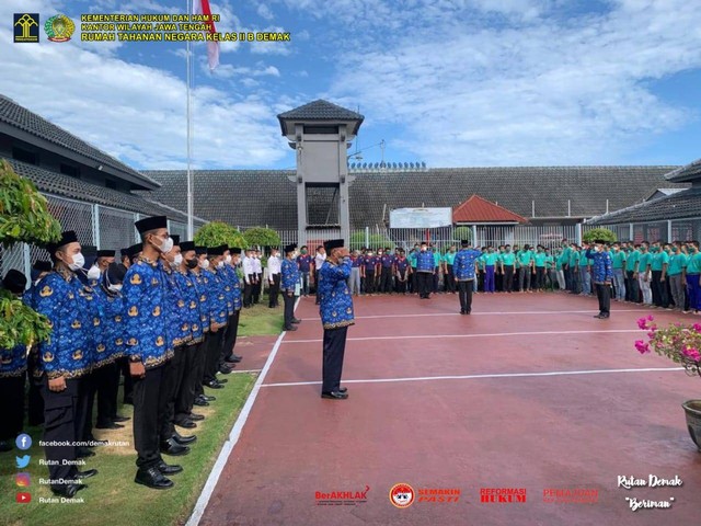 Upacara Peringatan Hari Kesaktian Pancasila Tahun 2022. Dok: Humas Rutan Demak