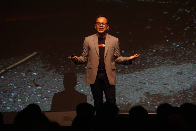 Bima Arya di acara Farewell Event Anies Baswedan di Djakarta Theater, Jakarta pada Minggu (2/10). Foto: Iqbal Firdaus/kumparan