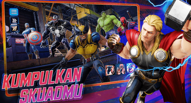 Ilustrasi rekomendasi game Spiderman Android: MARVEL Strike Force. Foto: Scopely/Google Play Store