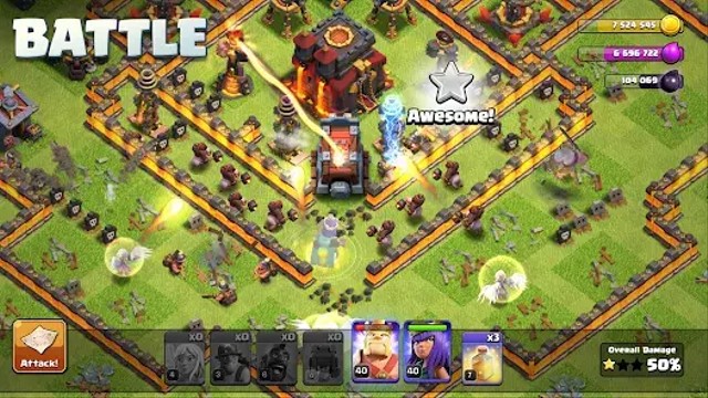 Tampilan gim CoC atau Clash of Clans. Foto: Play Store