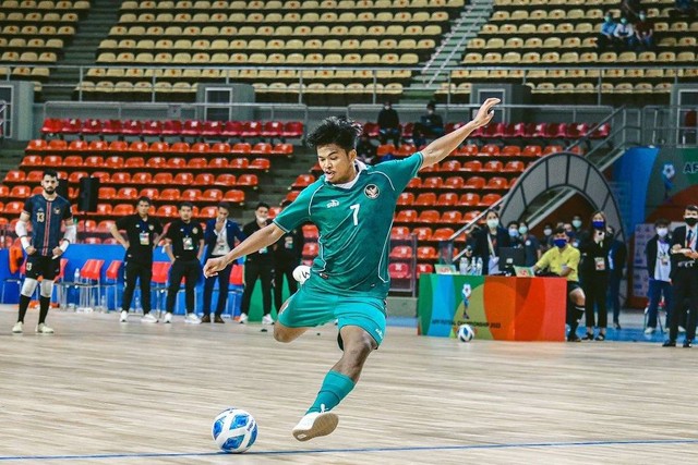 Pemain Timnas Futsal Indonesia Syauqi Saud. Foto: Instagram/@sauqysaudlubis