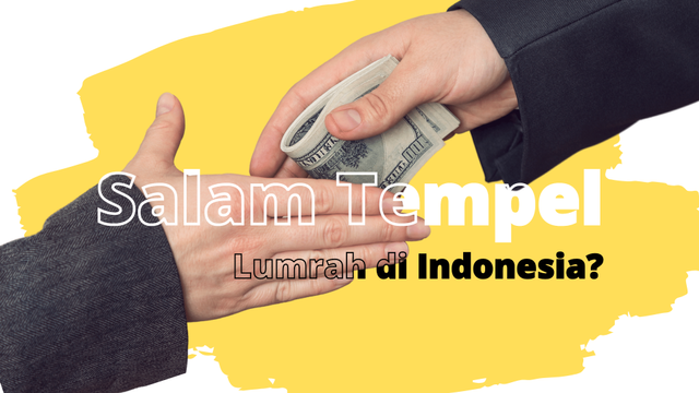 Ilustrasi praktik suap, Made in Canva.com