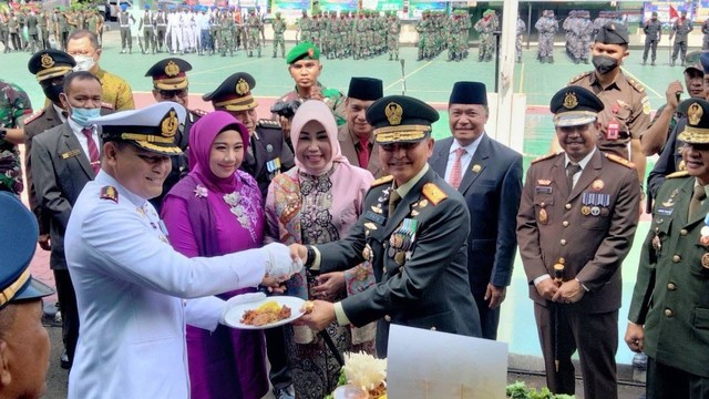 Peringatan HUT TNI ke-77 di Sulteng. Foto; Tim PaluPoso