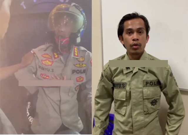 Viral polisi gadungan di Palembang berpangkat Kombes diamankan aparat kepolisian. 