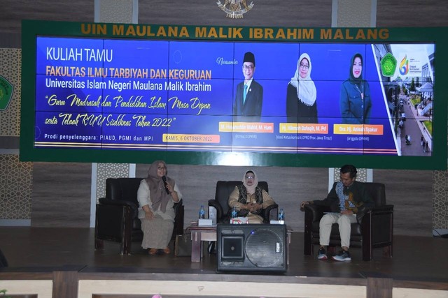 Kuliah tamu Fakultas Ilmu Tarbiyah dan Keguruan (FITK) UIN Maulana Malik Ibrahim Malang pada hari Kamis (6/10/2022).