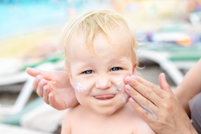 Ilustrasi sunscreen untuk bayi (Sumber: Pexels)