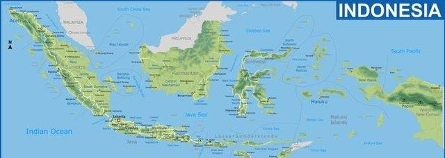 Gambar: Peta Indonesia. Sumber: Shutterstock.