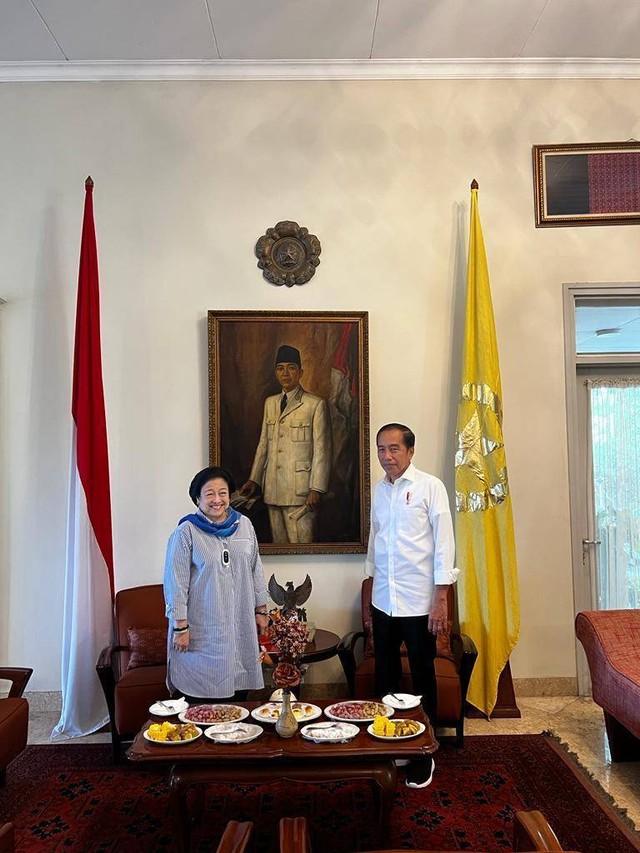 Jokowi dan Megawati bertemu empat mata di Istana Batu Tulis. Foto: Dok. Istimewa