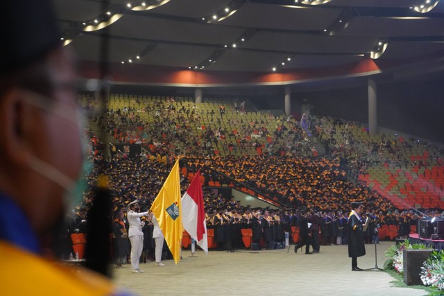 Prosesi Wisuda ke-38 PNJ. (Foto/Humas PNJ)