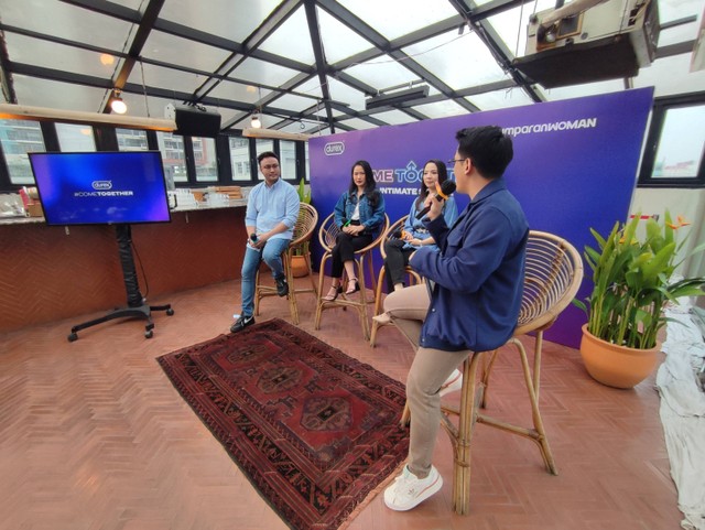 Acara Durex Intimate Soiree #ComeTogether di The Moon at Hotel Monopoli, Kemang, Jakarta, Kamis (6/10/2022). Foto: Jamal Ramadhan/kumparan