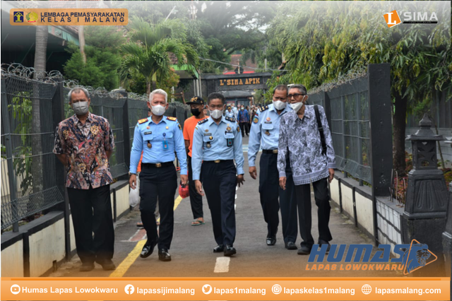 Komda Lansia Prov. Jatim Tinjau Lapas Kelas I Malang. Foto : Ruddy/humaslapasmalang.