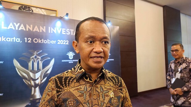 Menteri Investasi/Kepala Badan Koordinasi Penanaman Modal (BKPM) Bahlil Lahadalia dalam acara Anugerah Layanan Investasi (ALI) 2022 di Hotel Fairmont, Rabu (12/10/2022). Foto: Narda Margaretha Sinambela/kumparan