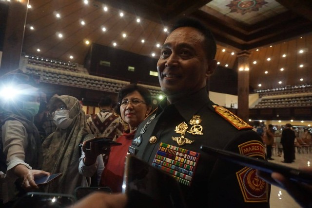 Panglima Jenderal Andika Perkasa saat di UGM, Rabu (12/10). Foto: Dok. Istimewa