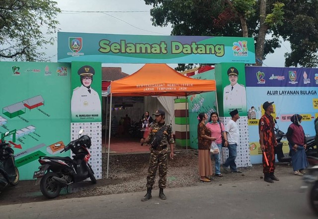 Dokumen Pribadi (Pintu masuk pameran UMKM dalam rangka BULAGA Jombang)