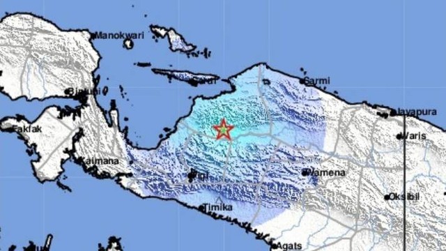 Ilustrasi gempa bumi di Waropen. (Foto BMKG)