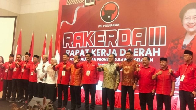 Ketua DPP PDIP, Djarot Saiful Hidayat di acara Rakerda III, di Makassar. Foto: Dok. Istimewa
