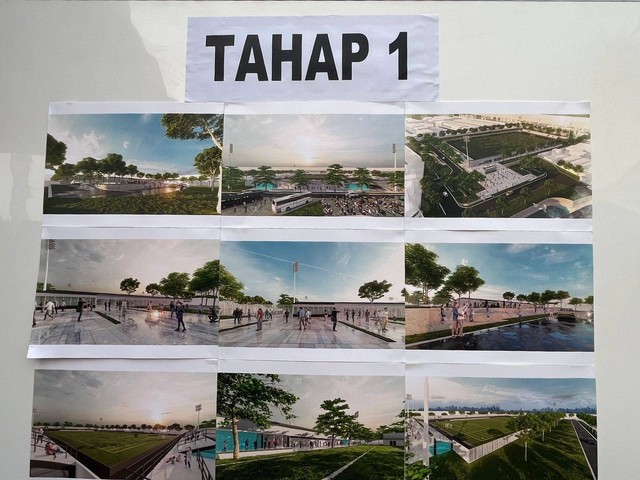Pencanangan revitalisasi Stadion Tugu, Jakarta Utara, Rabu (12/10/2022). Foto: Haya Syahira/kumparan
