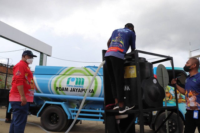 Mobil tangki PDAM Jayapura. (Foto PDAM Jayapura)