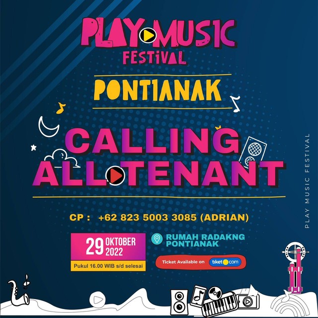 Play Music Festival buka tenant untuk UMKM Pontianak. Foto: Dok. Istimewa