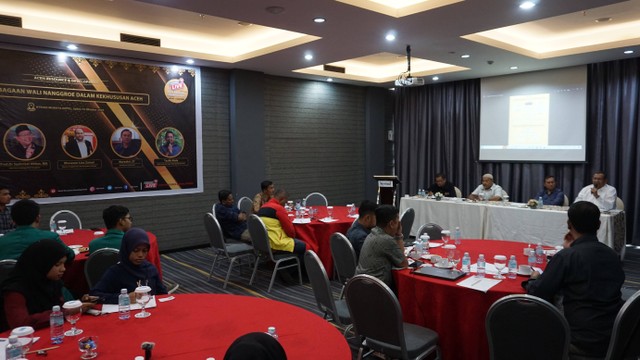 Diskusi terkait Kelembagaan Wali Nanggroe Aceh. Foto: ARD