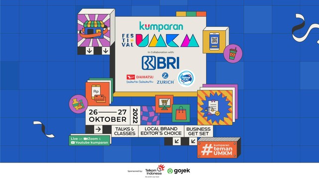 Festival UMKM 2022 dilaksanakan pada 26-27 Oktober 2022 di Zoom dan Youtube kumparan. Foto: Anisti Fakhirah/kumparan