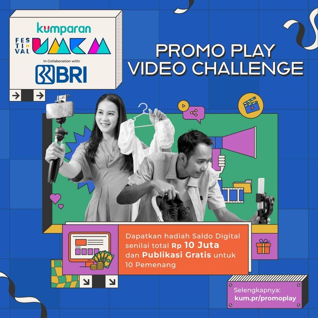 Program “Promo Play Video Challenge” berhadiah saldo digital senilai total Rp 10 Juta dan publikasi gratis untuk 10 pemenang. Foto: kumparan