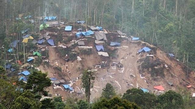 Lokasi tambang emas di Dongi-dongi, Kabupaten Poso. Foto: Istimewa