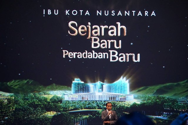 Presiden Jokowi buka jajak pasar IKN Nusantara. Foto: Tim Transisi IKN