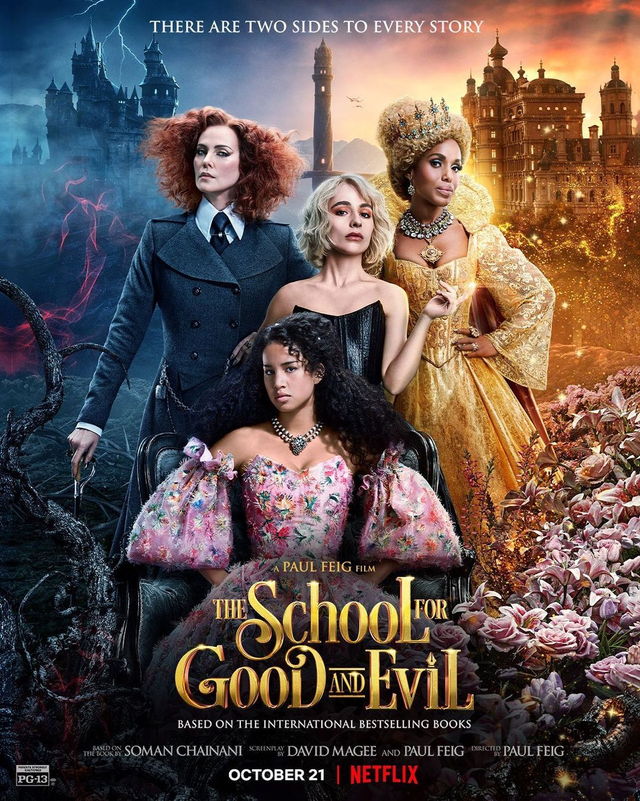 Poster film The School for Good and Evil. Foto: Instagram/@netflixfilm