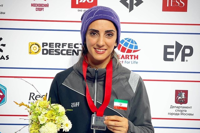 Atlet panjat tebing asal Iran, Elnaz Rekabi. Foto: Instagram/@elnaz.rekabi