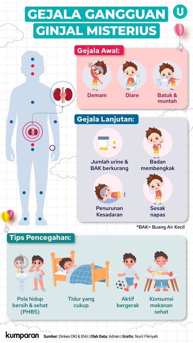 Infografik: 7 Gejala Gangguan Ginjal Misterius Pada Anak | Kumparan.com