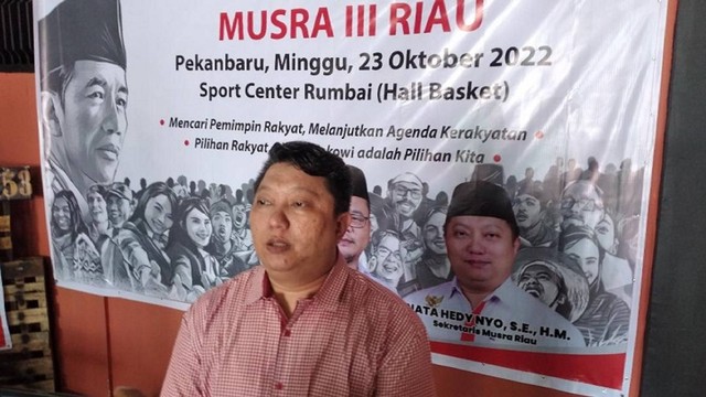 Sekretaris Musra III Riau, Nata Hadi Nyo. (BAGUS PRIBADI/SELASAR RIAU)