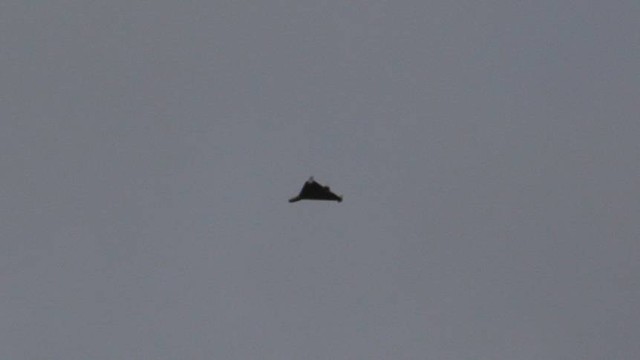Drone kamikaze buatan Iran, Shahed-136 di tengah serangan Rusia ke Ukraina 23 September 2022. Foto: Serhii Smolientsev/REUTERS