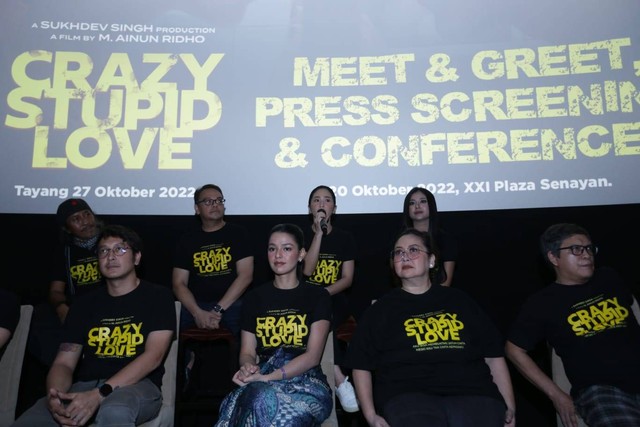konferensi pers film Crazy Stupid Love. Foto: Dok. Istimewa