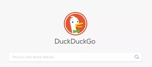 Cara menggunakan DuckDuckGo. Foto: Tangkapan layar DuckDuckGo