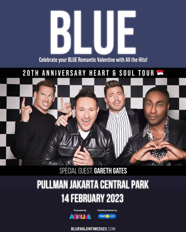 Boyband Blue siap konser di Jakarta 14 Februari 2023. Foto: Color Asia Live 