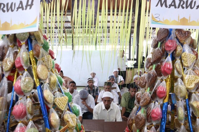 Antusias bang Napi dan petugas mengikuti kegiatan festival walimah di pondopo mesjid At-Taubah lapas Gorontalo,Sabtu,(22/11/).