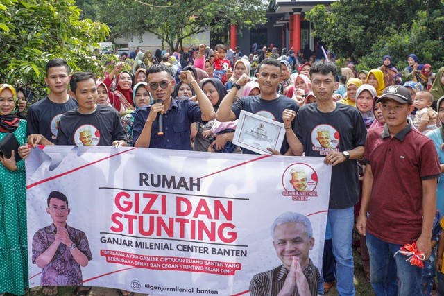 Peresmian Rumah Gizi dan Stunting oleh Ganjar Melenial Center Banten. Foto: Dok. Istimewa