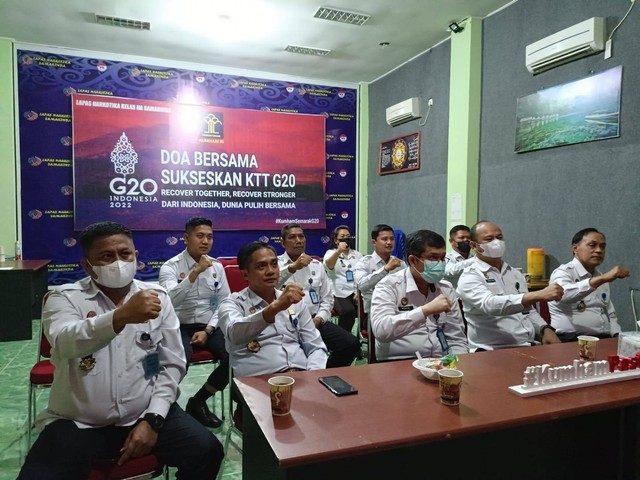 Kegiatan Doa Bersama Kumham Sukseskan KTT G20. Dok oleh Tim Humas LPN