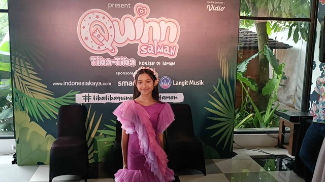 Quinn Salman dalam Tiba-tiba 'Konser di Taman', di Bekasi. Foto: Dok. Istimewa