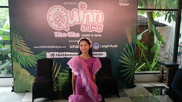 Quinn Salman dalam Tiba-tiba 'Konser di Taman', di Bekasi. Foto: Dok. Istimewa