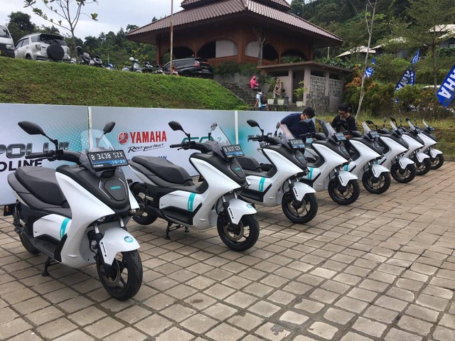 Uji coba Yamaha E01 di Bukit Pelangi, Bogor. Foto: Sena Pratama/kumparan
